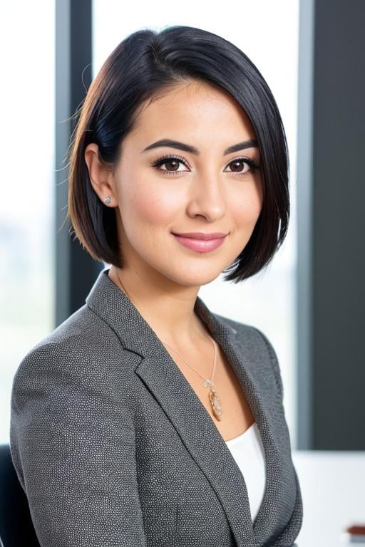 ai linkedin headshot woman hispanic